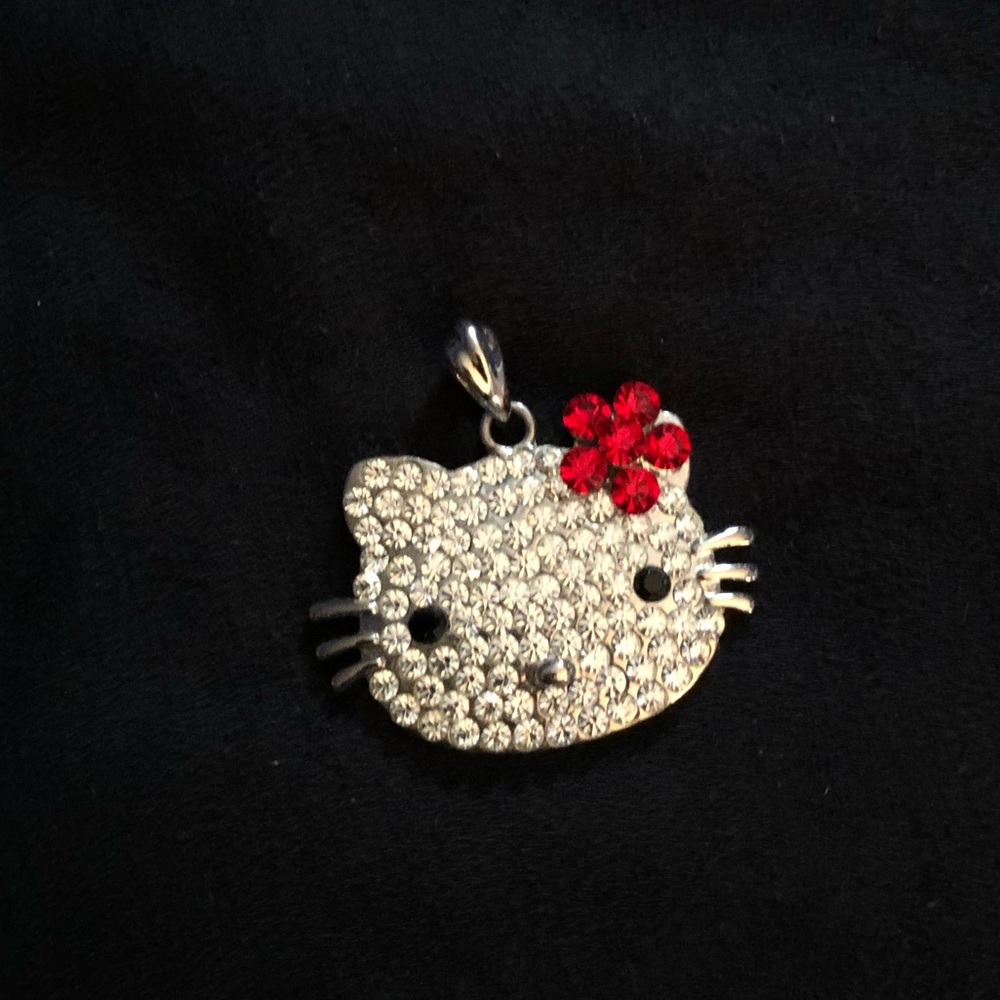 Hello Kitty Head Crystal Charm